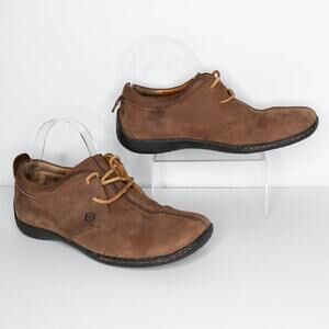Born Women's Shoes Leather Lace Up Split Toe W9244 Brown Size 10 | AA